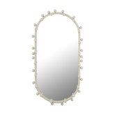 Bubbles Ivory Large Oval Wall Mirror Model: TOV-C18414